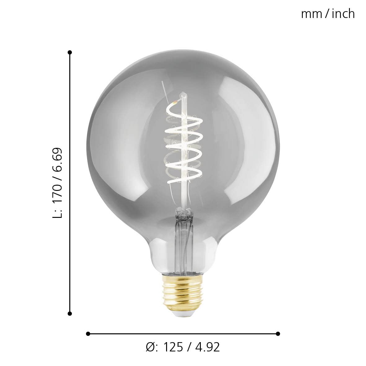 eglo-e27-led-lampe-vintage-dimmbar-rauchglas-spiral-filament-gro image 4