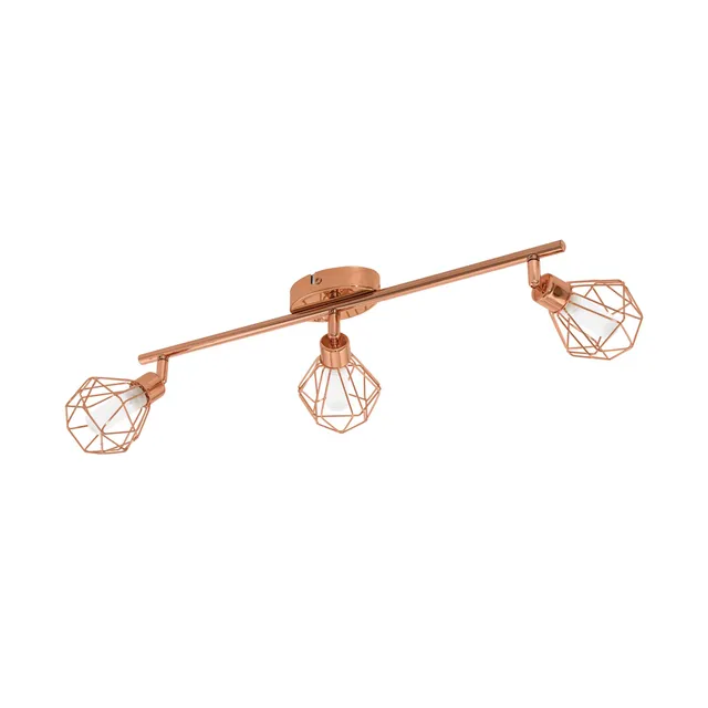 eglo-zapata-led-deckenstrahler-3-flammig-kupfer-wei-mit-g9 image 1
