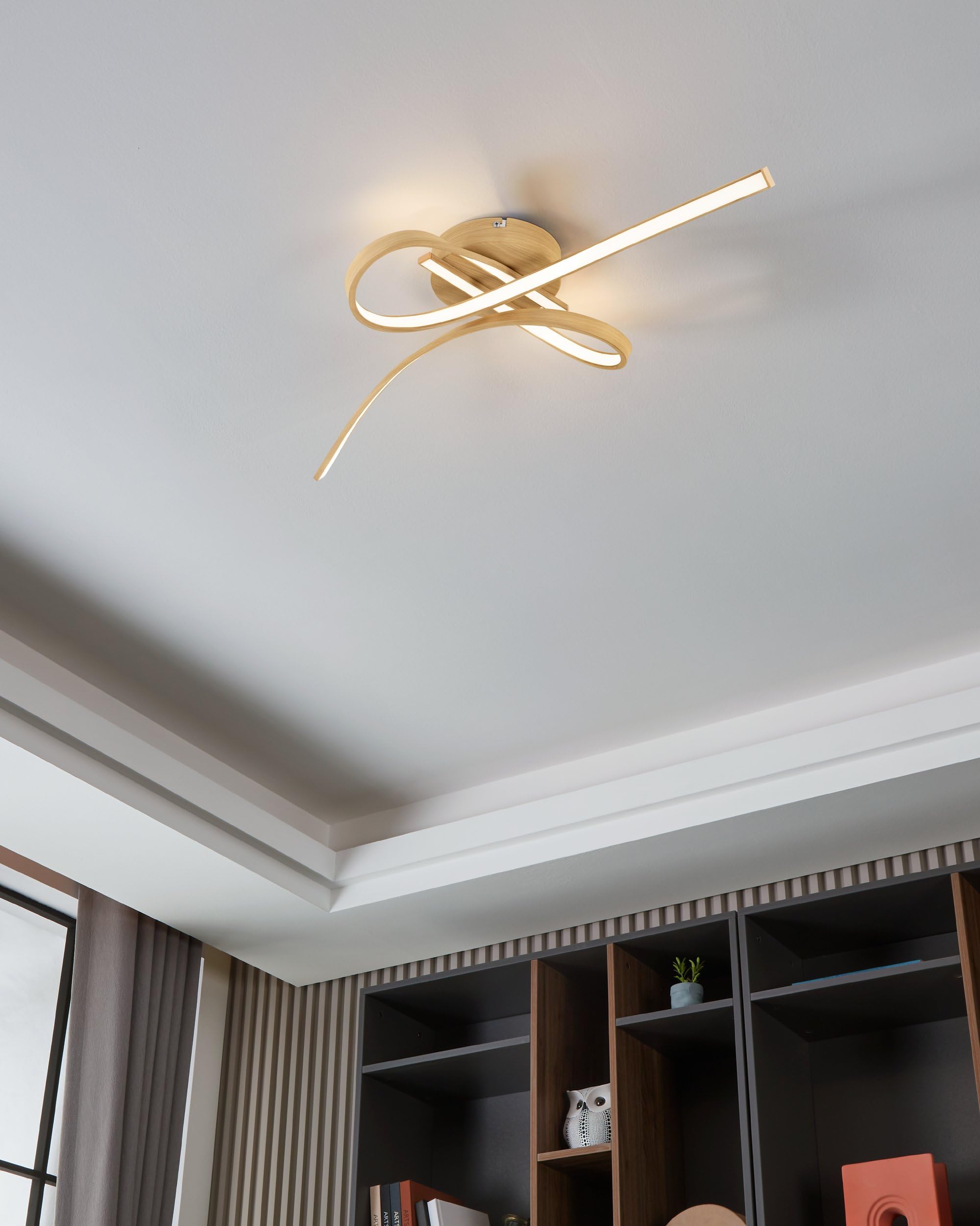 eglo-selvina-2-led-deckenlampe-68-cm-holzoptik-warmwei-2900-lumen image 2