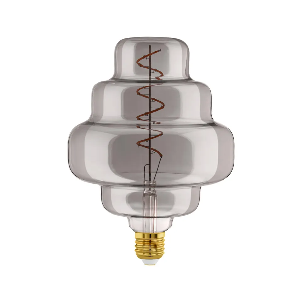 eglo-xxl-e27-spiral-led-retro-gl-hbirne-big-size-rauchglas-4w-2000k image 1