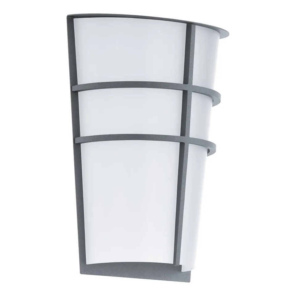 eglo-breganzo-led-au-en-wandlampe-2-flammig-silber-wei-ip44 image 1