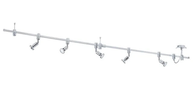 eglo-vilanova-led-deckenstrahler-5-flammig-200-cm-chrom-inkl-gu10-warmwei image 1