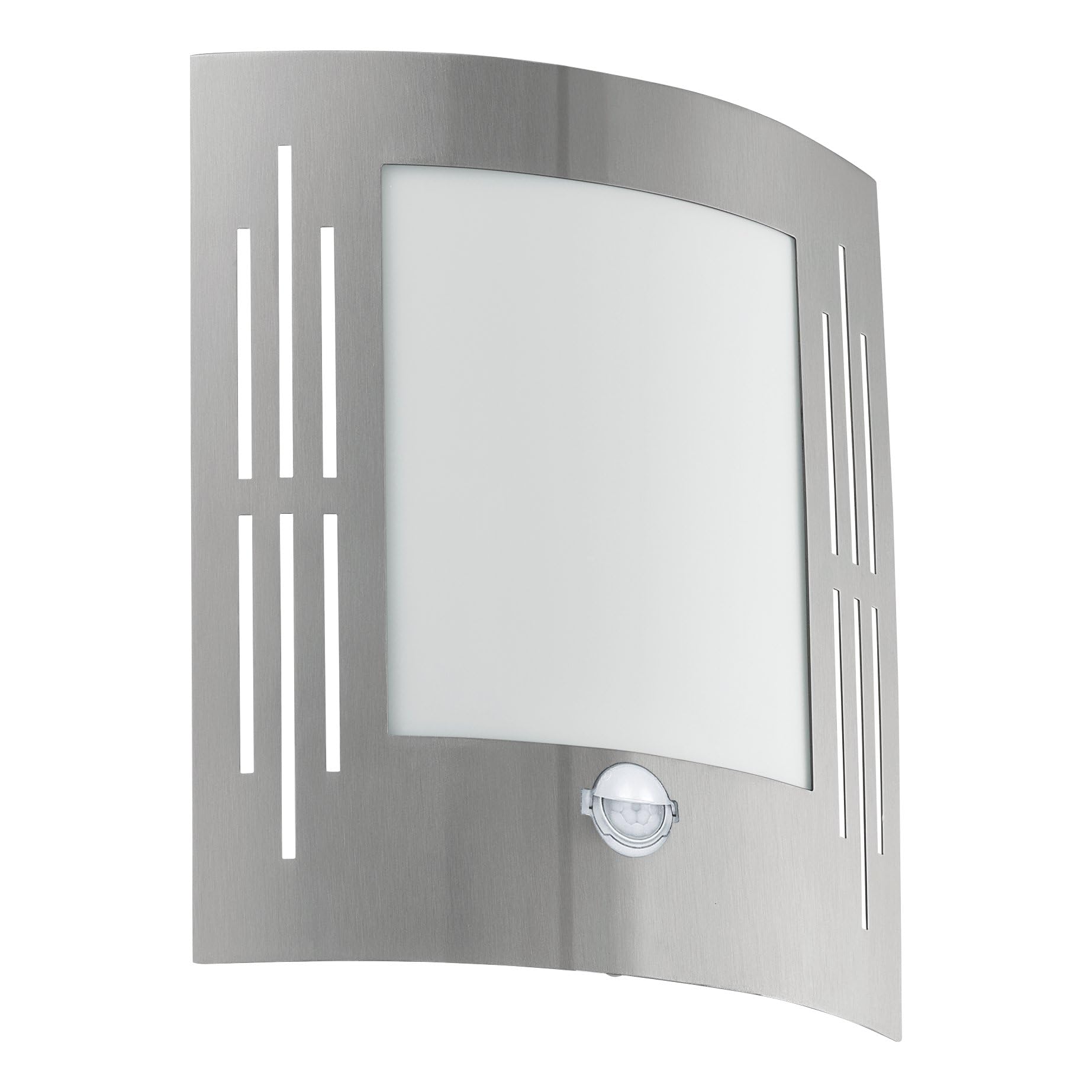 eglo-city-au-en-wandlampe-mit-bewegungsmelder-e27-ip44-wei-edelstahl image 1