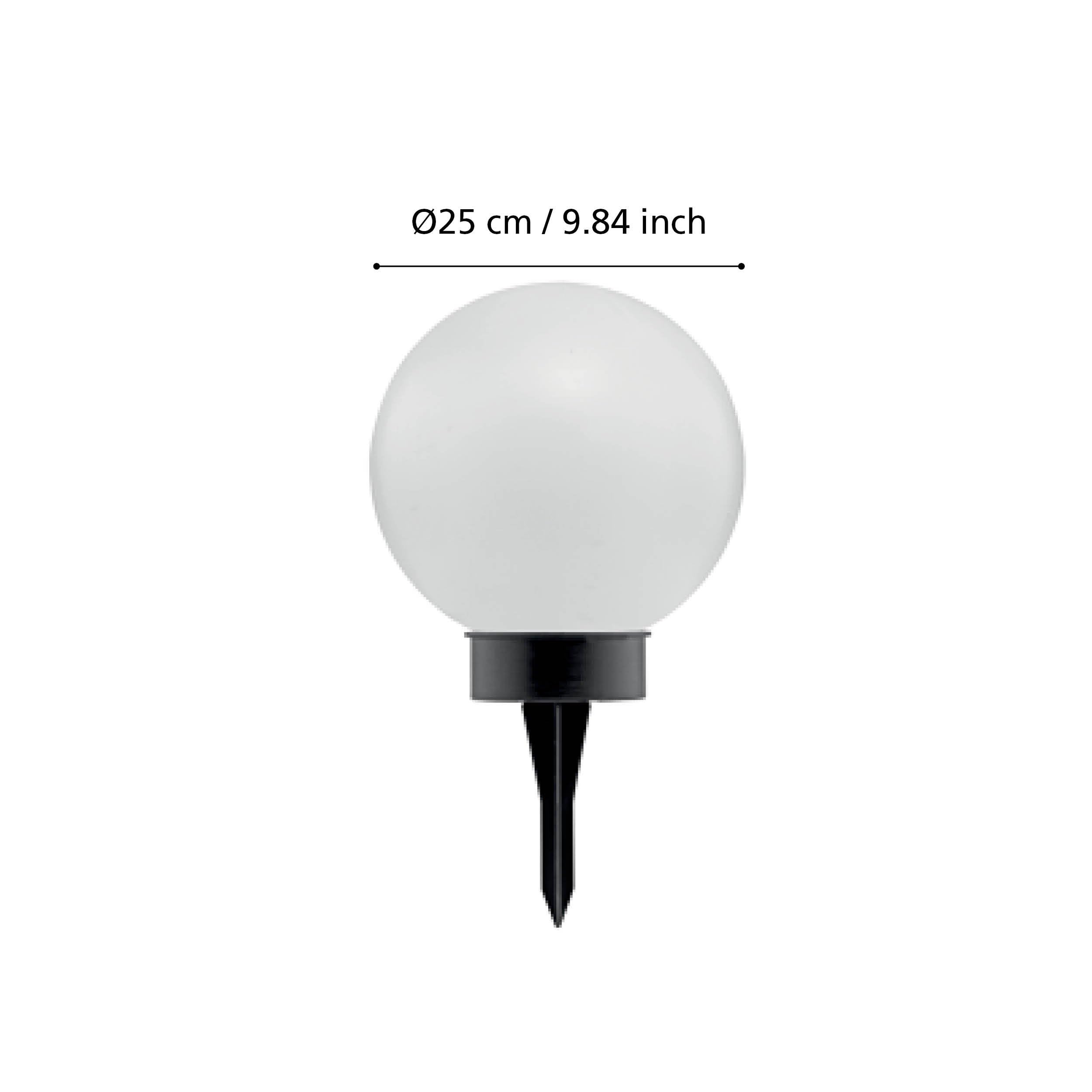 eglo-puglia-led-solar-kugel-gartenlampe-25-cm-schwarz-wei image 5