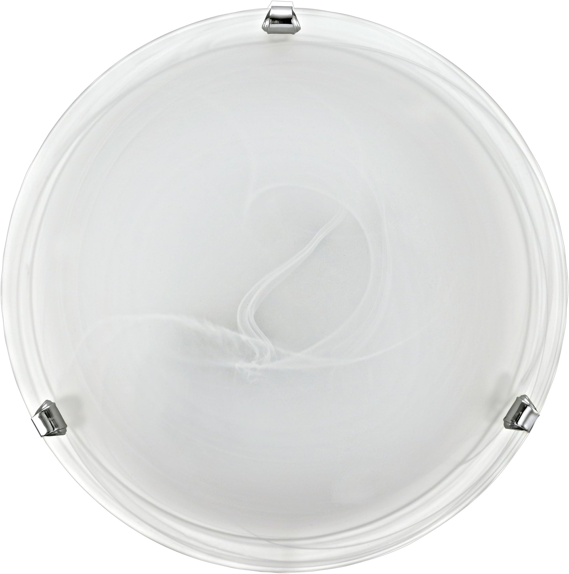 eglo-led-deckenlampe-alabasterglas-30-cm-glas-deckenleuchte-chrom-warmwei-3000k image 2
