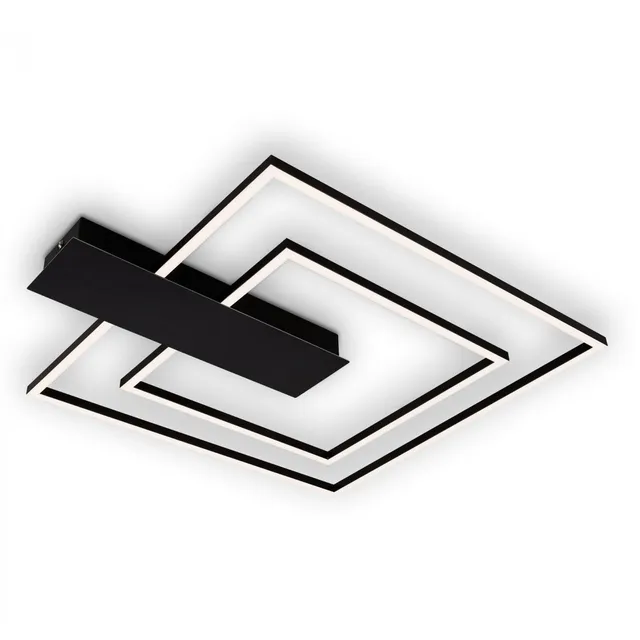 briloner-led-deckenleuchte-eckig-schwarz-570x480mm-dimmbar-25w-3000lm-warmwei image 1