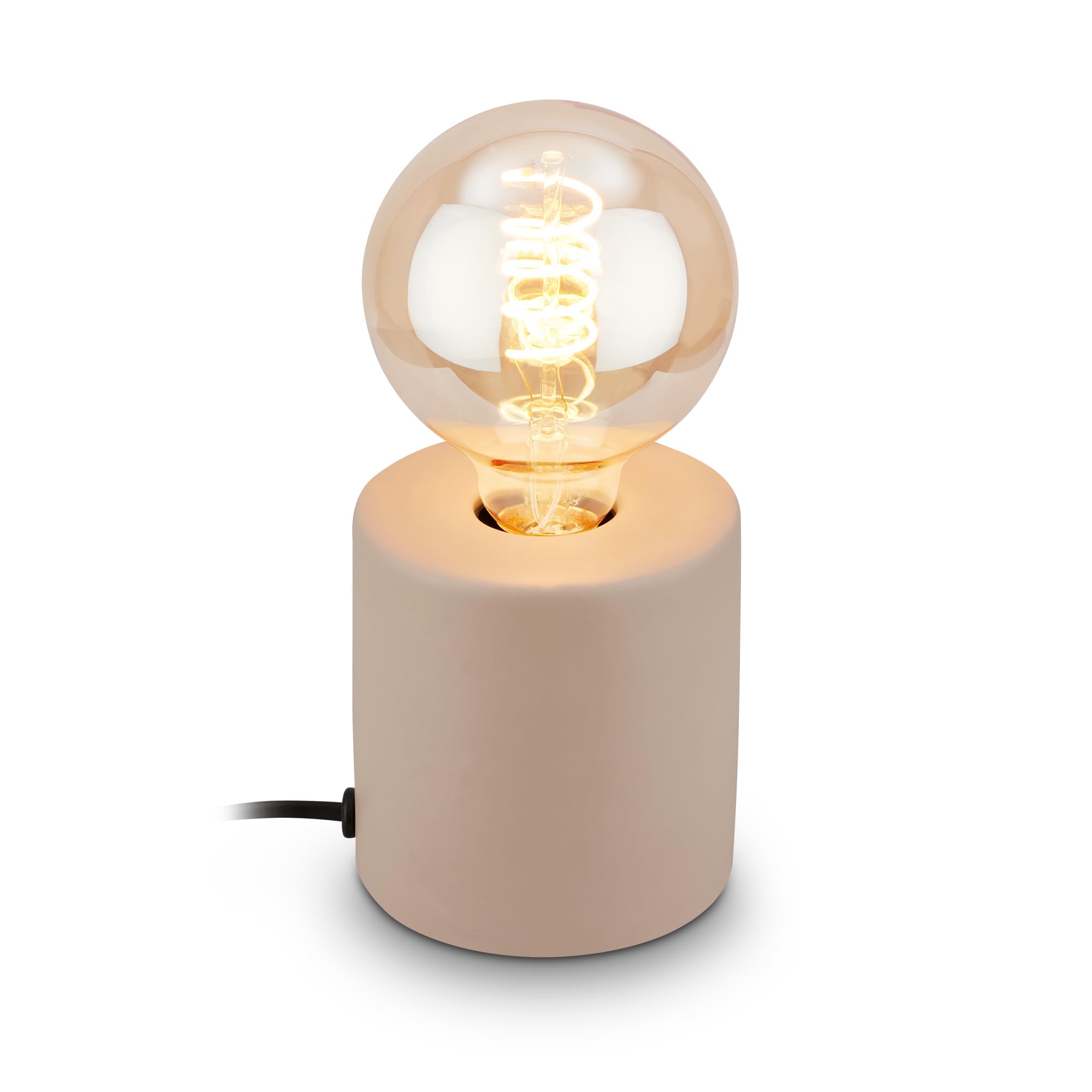 briloner-retro-nachttischlampe-e27-mit-kabelschalter-10x9-cm-schwarz image 7