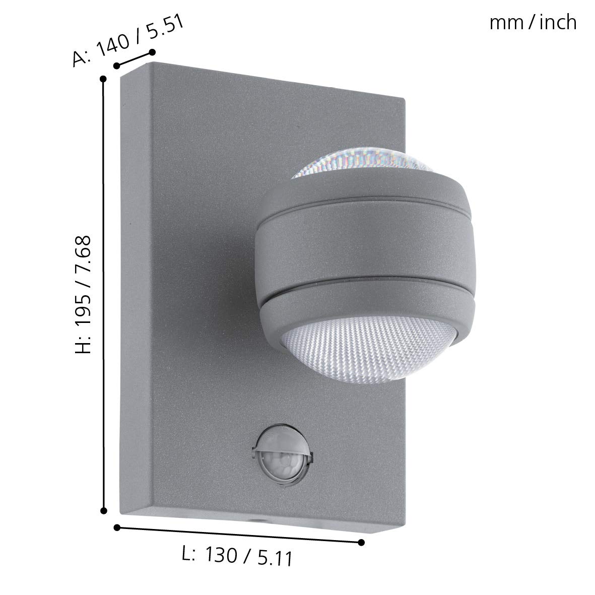 eglo-led-au-en-wandleuchte-sesimba-1-mit-bewegungsmelder-ip44-schwarz image 5