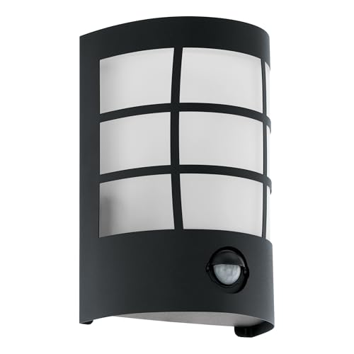 eglo-cerno-1-led-au-enwandleuchte-mit-bewegungsmelder-schwarz-ip44 image 2