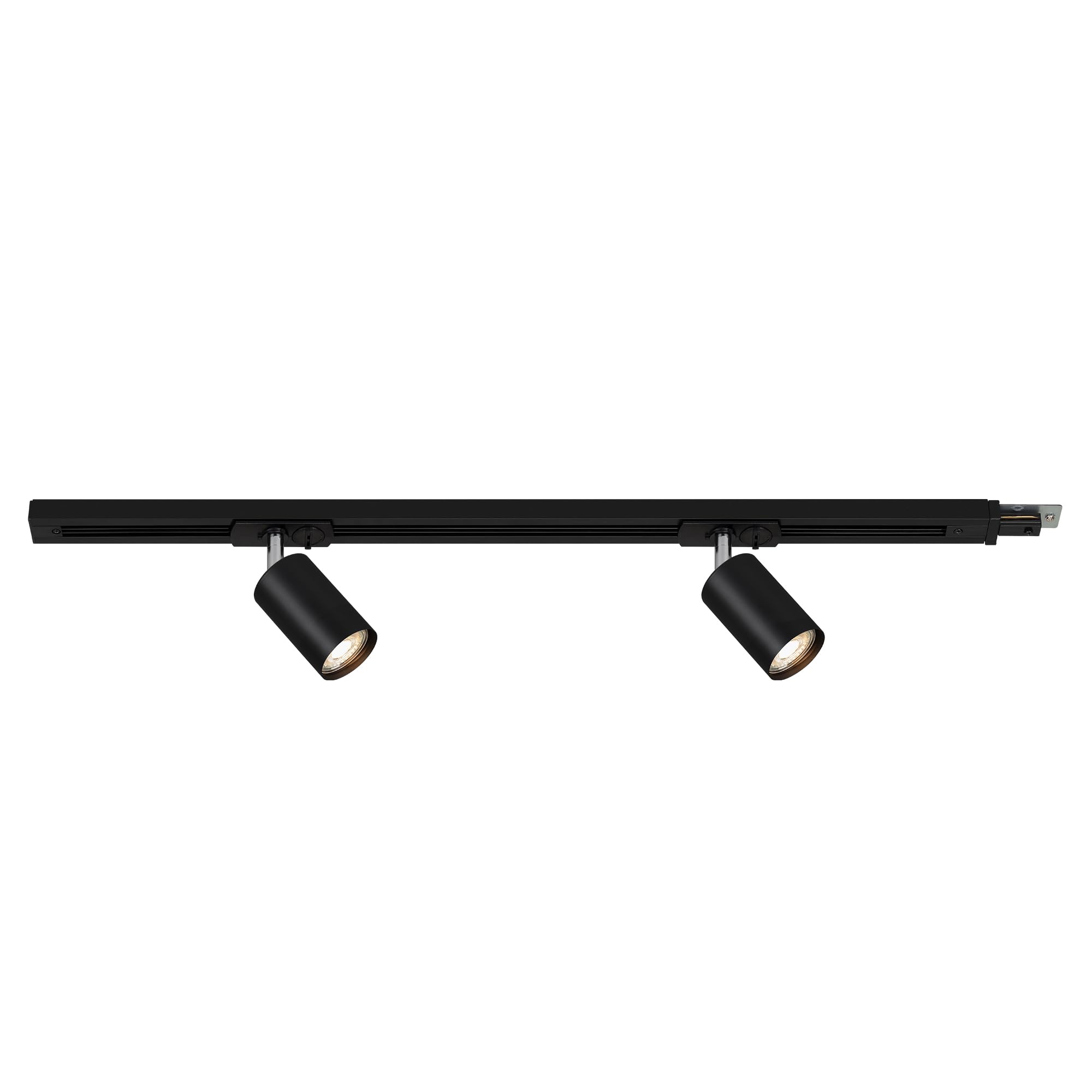 briloner-rail-schienensystem-erweiterungsset-0-75-m-schwarz-2x-gu10-schwenkbar image 1