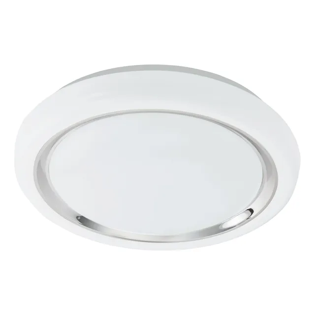 eglo-led-deckenlampe-capasso-deckenleuchte-chrom-wei-34-cm image 1