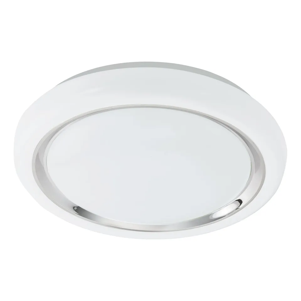 eglo-led-deckenlampe-capasso-deckenleuchte-chrom-wei-34-cm image 1