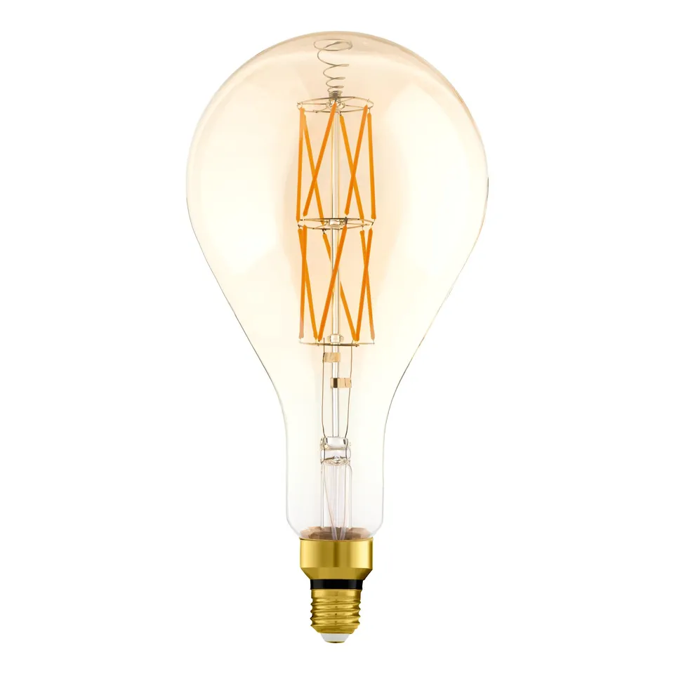 eglo-big-size-e27-led-lampe-dimmbar-amber-vintage-ps160-tropfen-32-cm-8w-60w-806 image 1