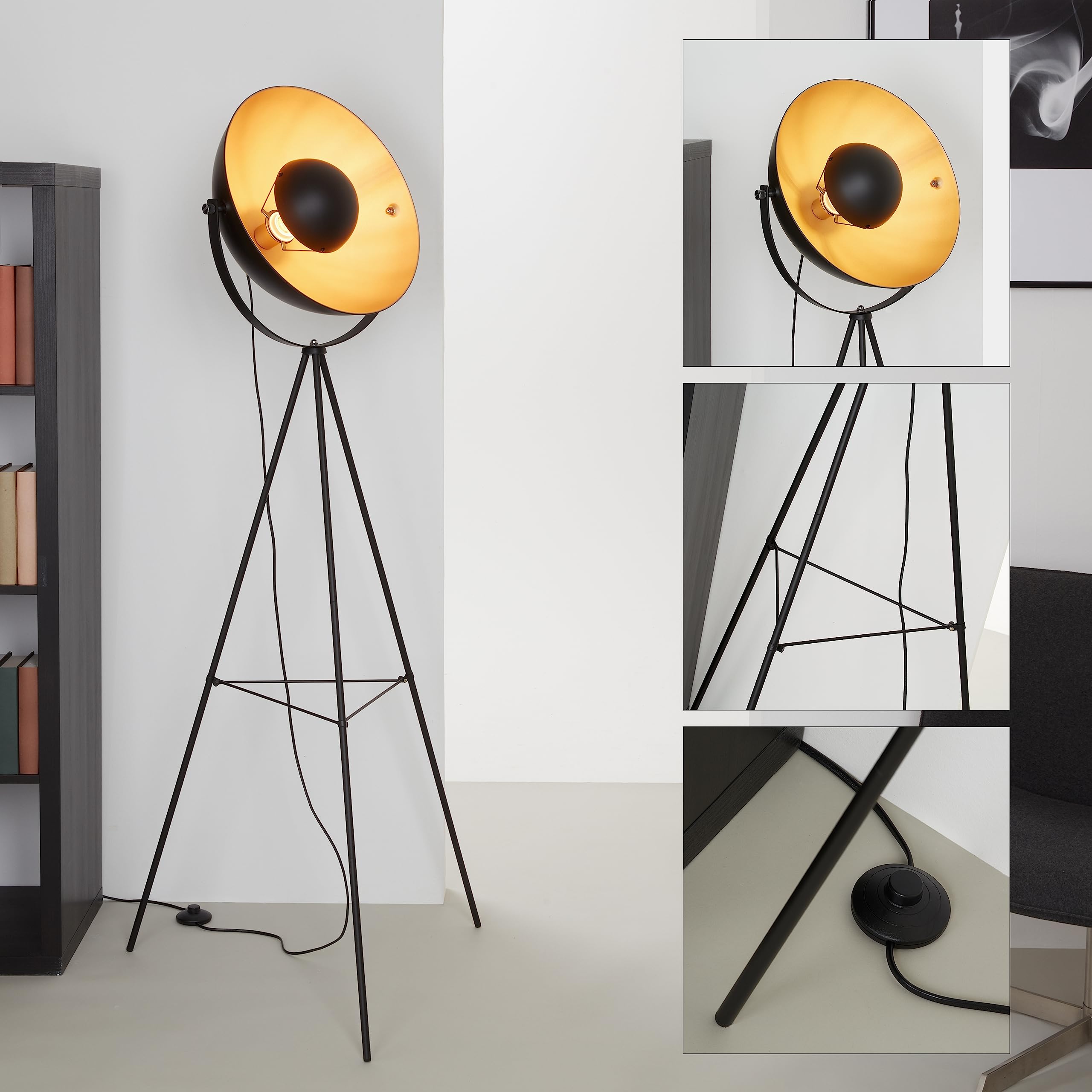 briloner-stehlampe-retro-mit-fu-taster-e27-58x34-5x148-cm-schwarz-gold image 5