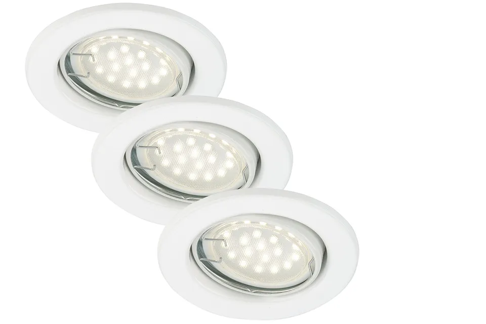 briloner-led-einbaustrahler-set-wei-schwenkbar-deckenspot-gu10-5w-400lm-warmwei image 1