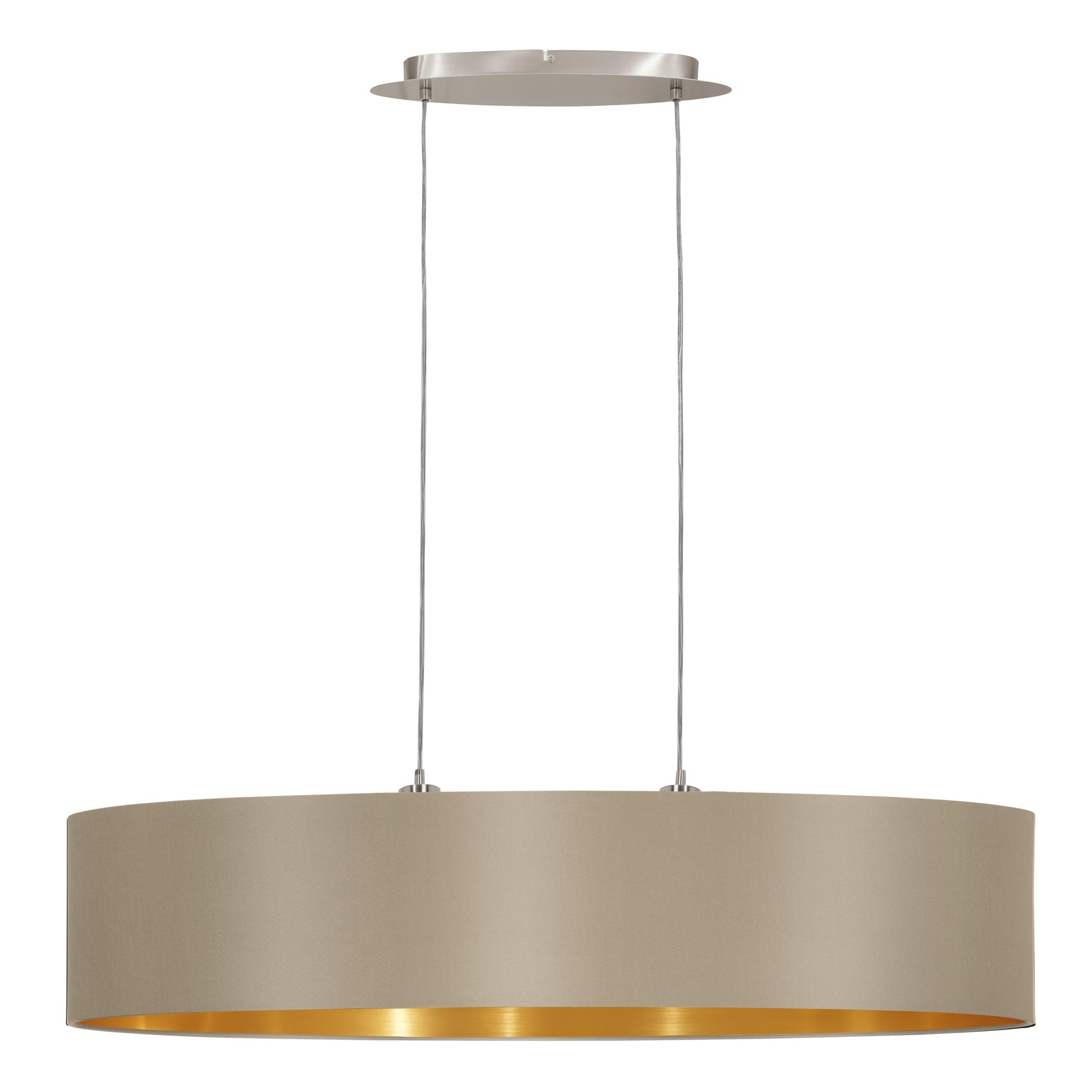 eglo-maserlo-pendellampe-2-flammig-oval-taupe-gold-e27-l-100-cm image 1