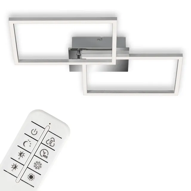 briloner-led-deckenlampe-dimmbar-mit-fernbedienung-50-x-38-8-x-7-8-cm-chrom-alu image 1