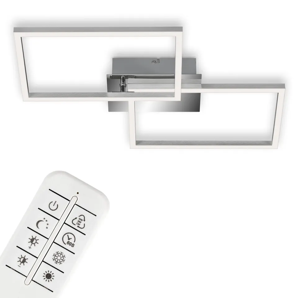 briloner-led-deckenlampe-dimmbar-mit-fernbedienung-50-x-38-8-x-7-8-cm-chrom-alu image 1