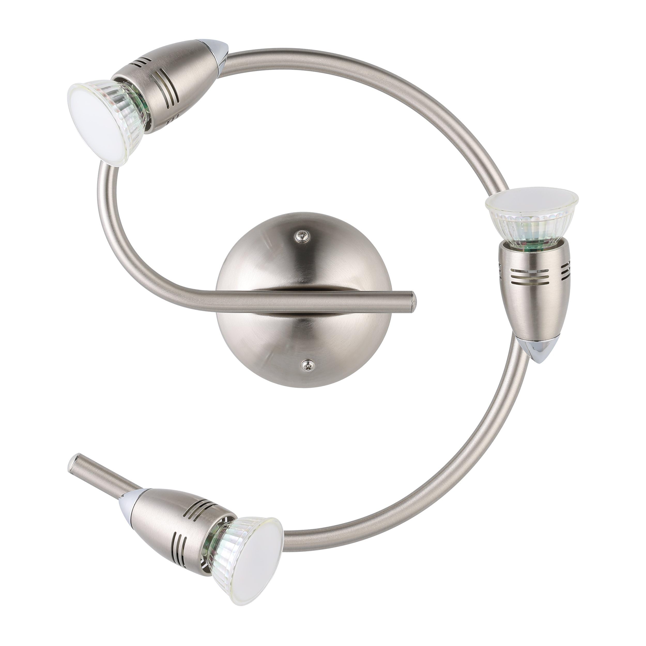 eglo-magnum-led-deckenleuchte-3-flammig-gu10-schwenkbar-25-5-cm-nickel-matt-chro image 2