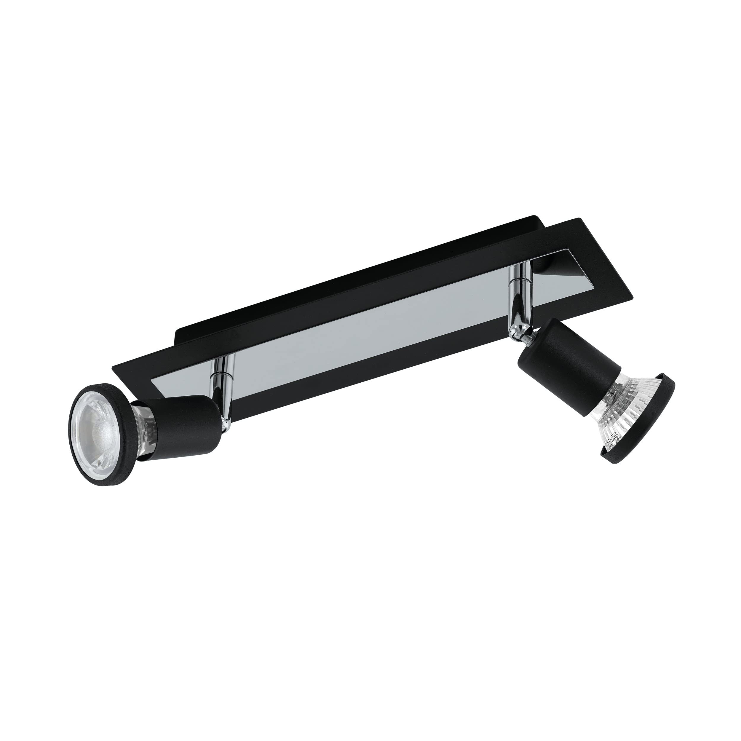 eglo-sarria-led-deckenleuchte-2-flammig-deckenspot-aus-metall-in-schwarz-chrom-m image 1