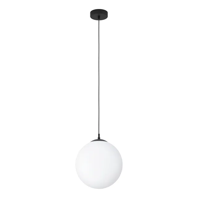 eglo-rondo-h-ngelampe-pendelleuchte-30-cm-silber-opal-matt-wei-e27 image 1