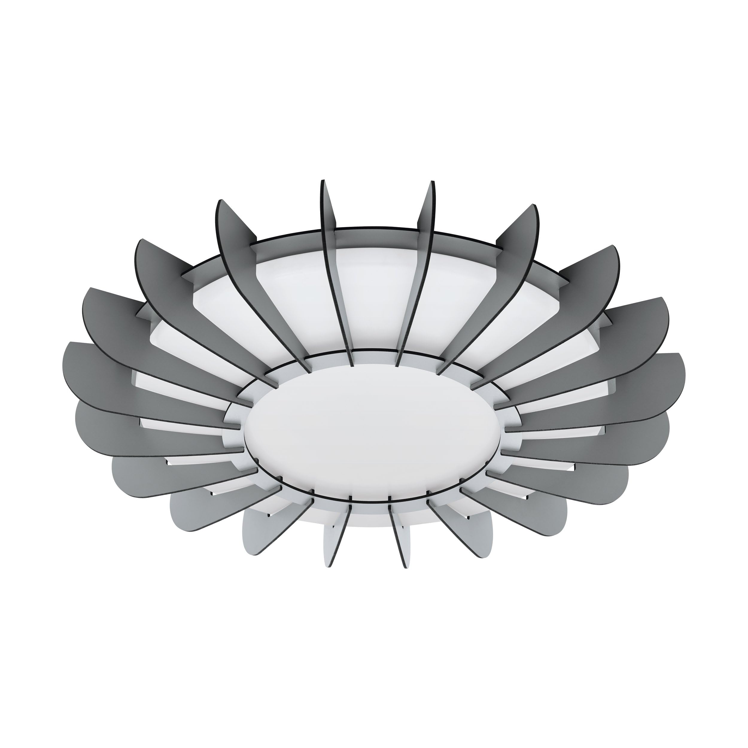 eglo-arapiles-led-decken-und-wandleuchte-rund-wei-grau-3500-lumen image 1