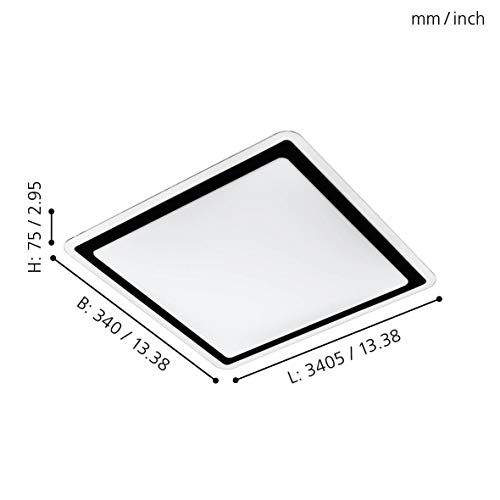 eglo-competa-2-led-deckenleuchte-quadratisch-34-cm-wei-schwarz image 6