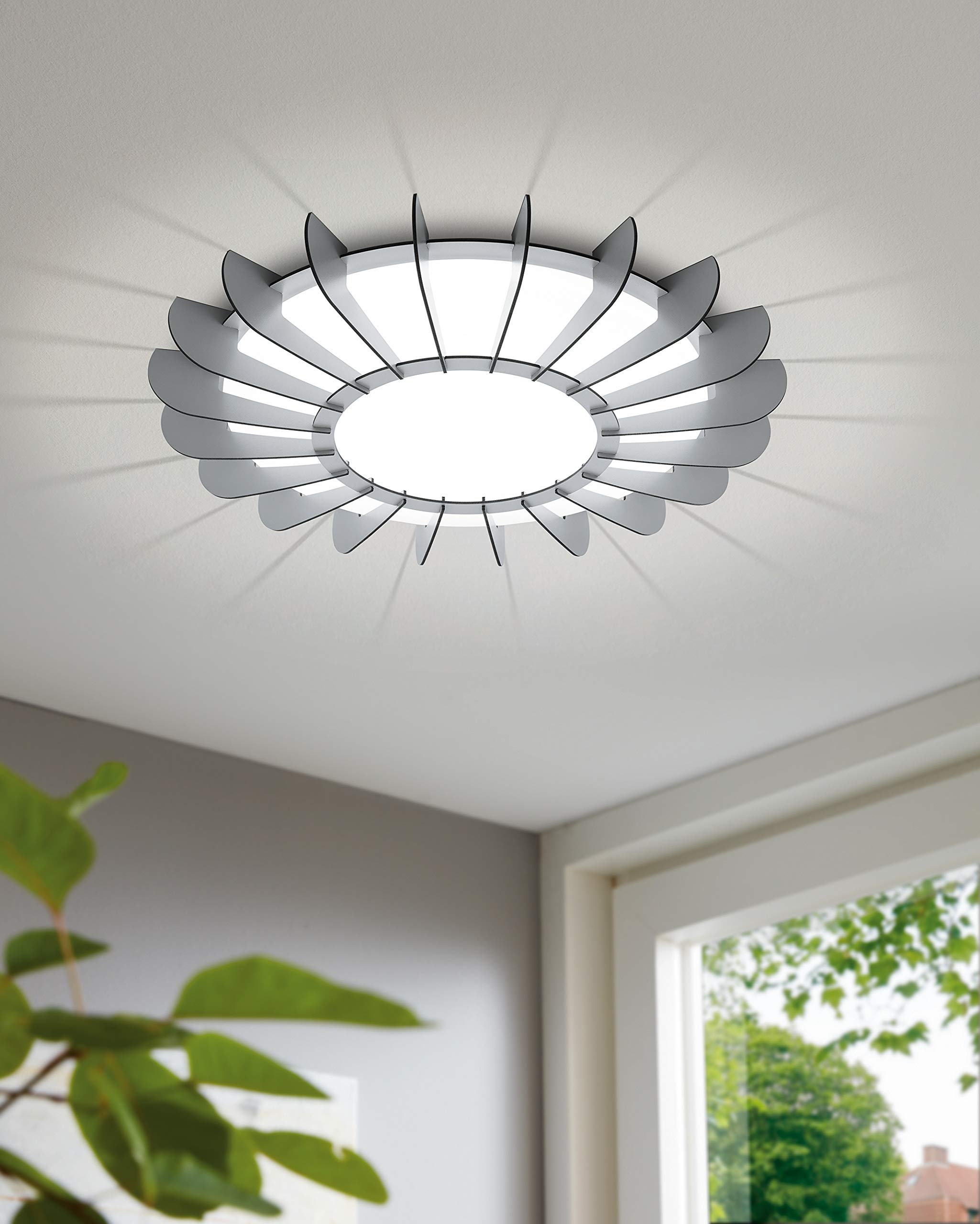 eglo-arapiles-led-decken-und-wandleuchte-rund-wei-grau-3500-lumen image 3