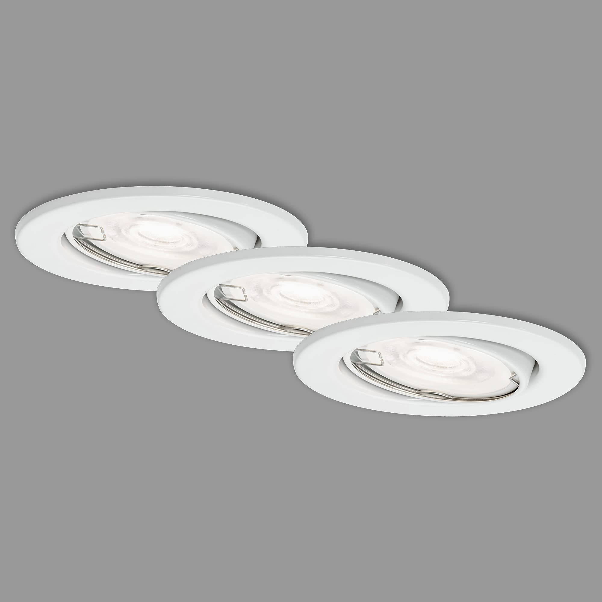 briloner-led-einbauleuchten-3er-set-7182-036-wei-dimmbar-schwenkbar image 1
