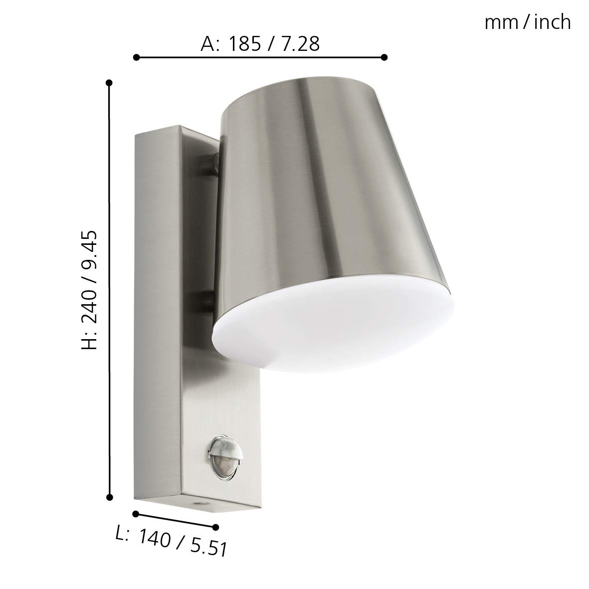 eglo-caldiero-au-en-wandlampe-mit-bewegungssensor-edelstahl-silber-wei-e27-ip44 image 4