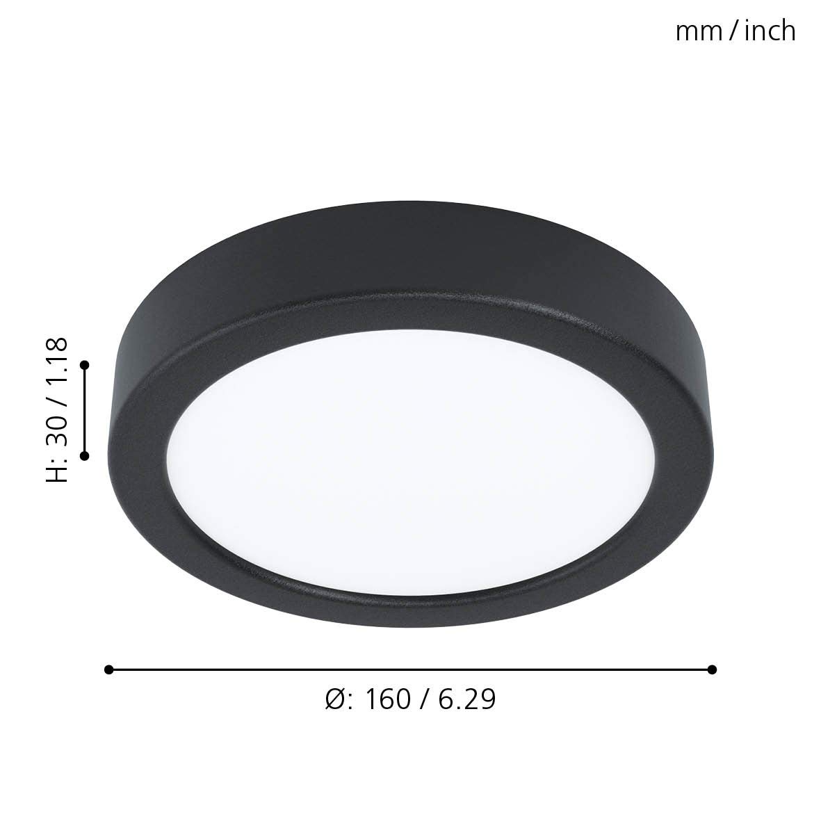 eglo-fueva-5-led-deckenleuchte-16-cm-aufbauleuchte-schwarz-wei-1200-lumen image 4