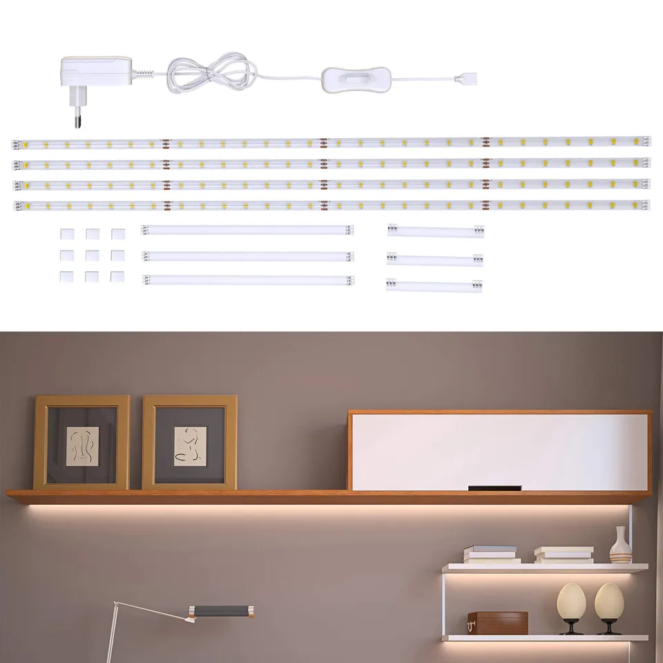 briloner-b-k-licht-led-leiste-4x-50-cm-unterbauleuchte-k-che-200-cm-wei-neutralw image 1