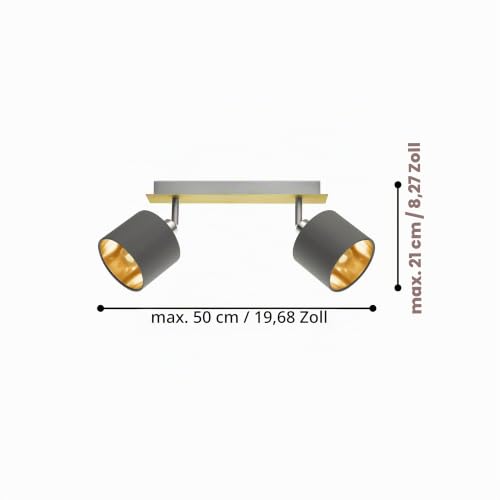 eglo-valbiano-deckenleuchte-2-flammig-messing-geb-rstet-textil-cappuccino-gold-e image 6
