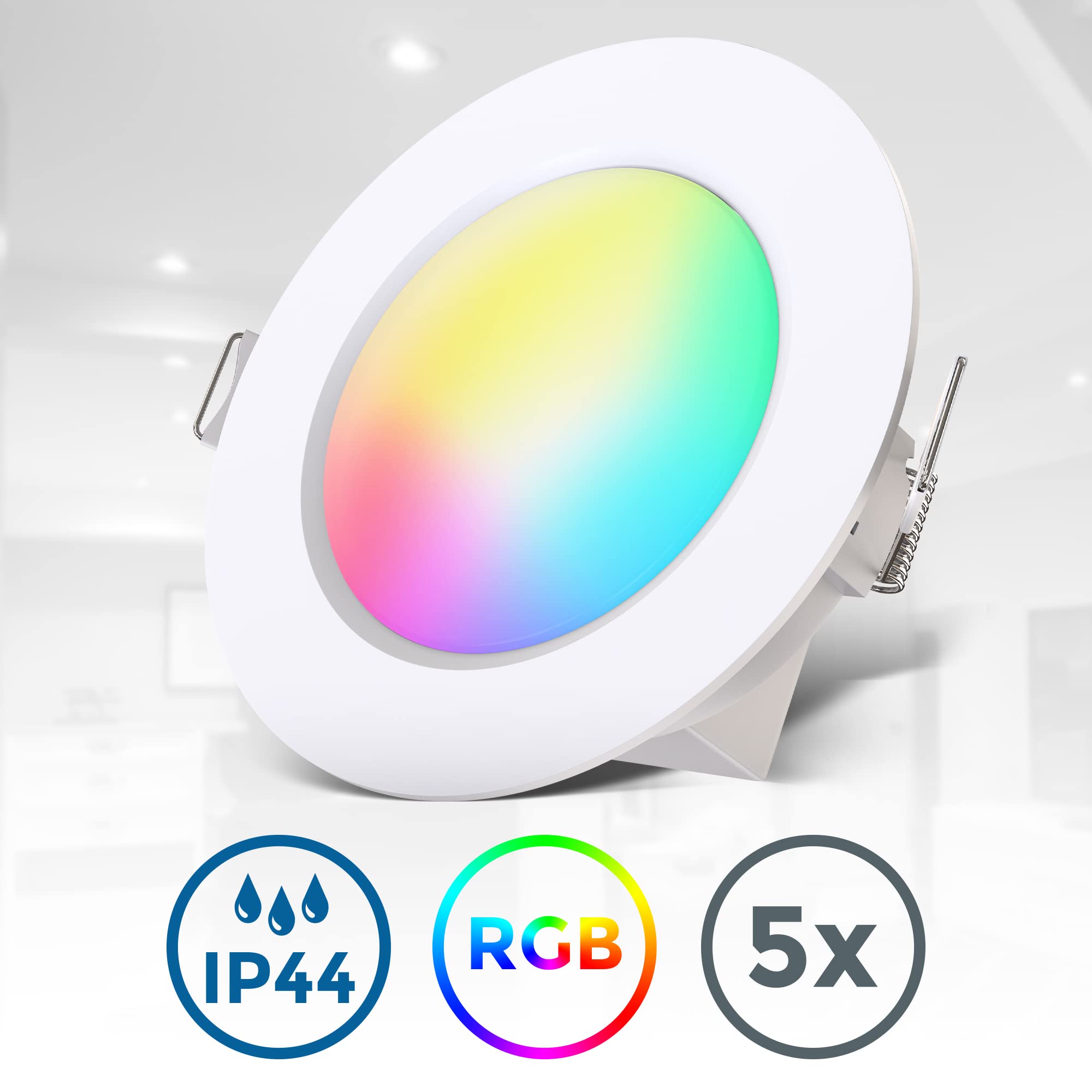 briloner-b-k-licht-5er-set-led-bad-einbaustrahler-rgb-warmwei-70mm-mit-fernbedie image 2