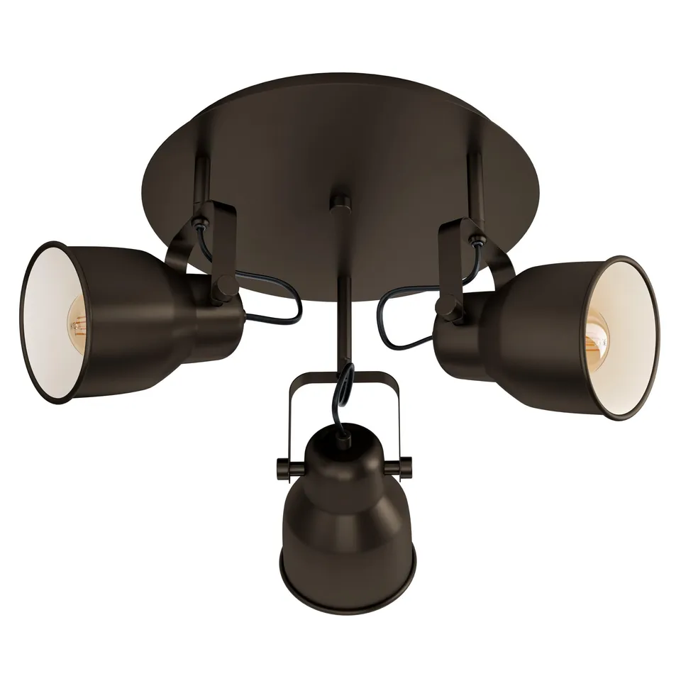 eglo-mitchley-deckenleuchte-3-flammig-vintage-industrial-50-cm image 1