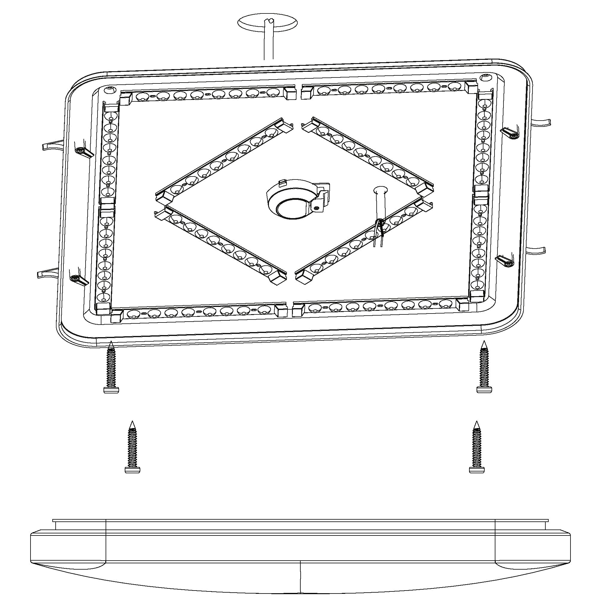 eglo-frania-s-led-deckenleuchte-eckig-53cm-wei-kristall-effekt image 4
