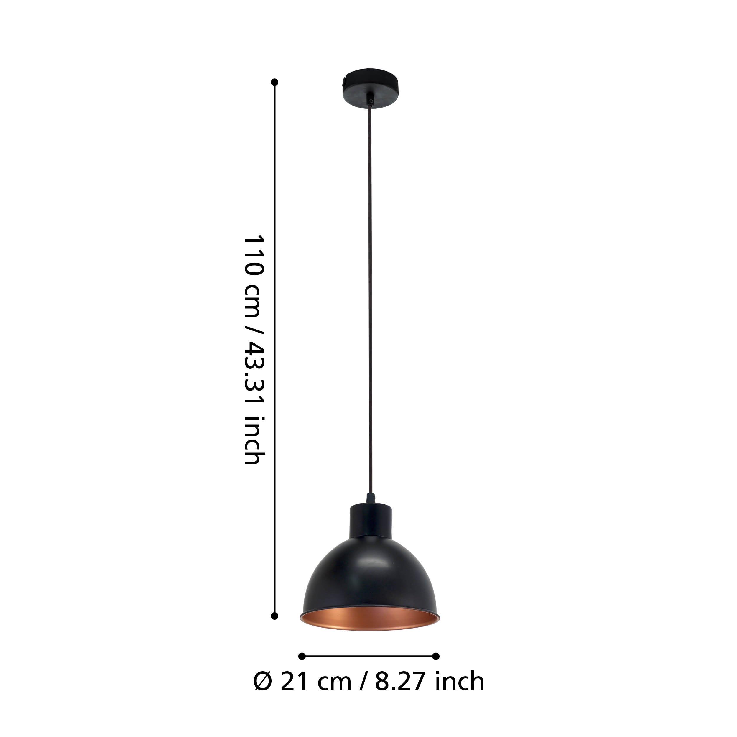 eglo-truro-pendelleuchte-vintage-industrial-schwarz-kupfer-e27-21-cm image 6