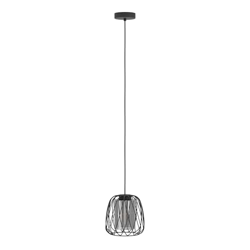 eglo-floresta-pendelleuchte-e27-schwarz-mit-rauchglas-19-5-cm-h-he-110-cm image 8