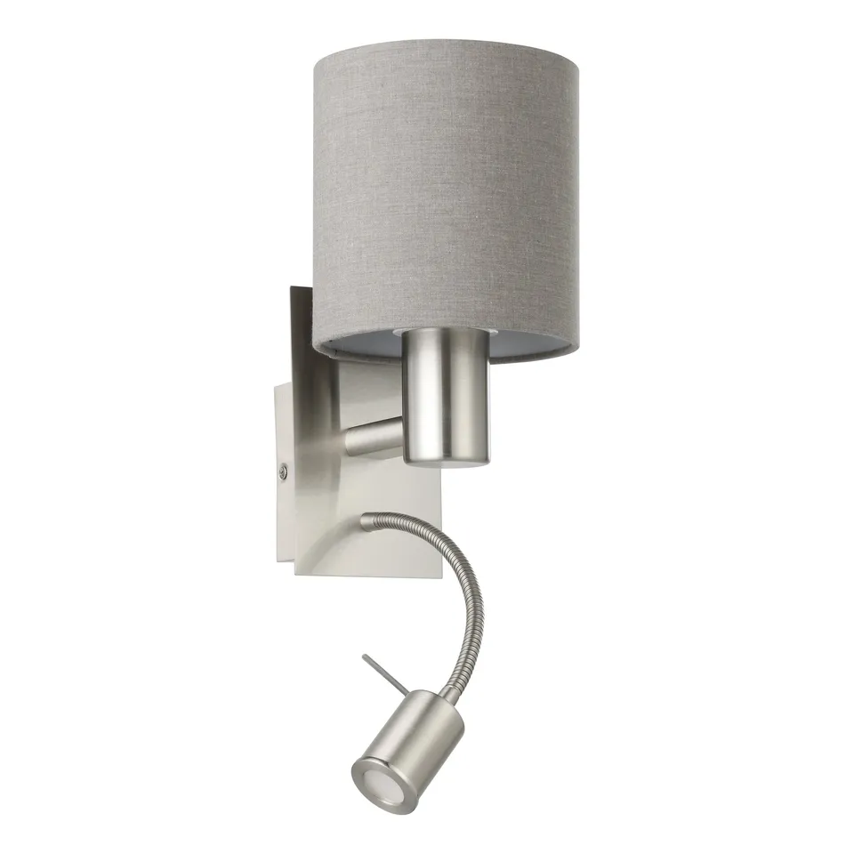eglo-pasteri-wandlampe-2-flammig-textil-wandleuchte-grau-nickel-matt-mit-led-les image 1