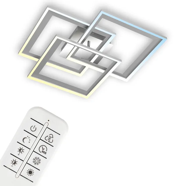 briloner-led-deckenleuchte-dimmbar-mit-fernbedienung-cct-chrom-alu-560x560x90-mm image 1