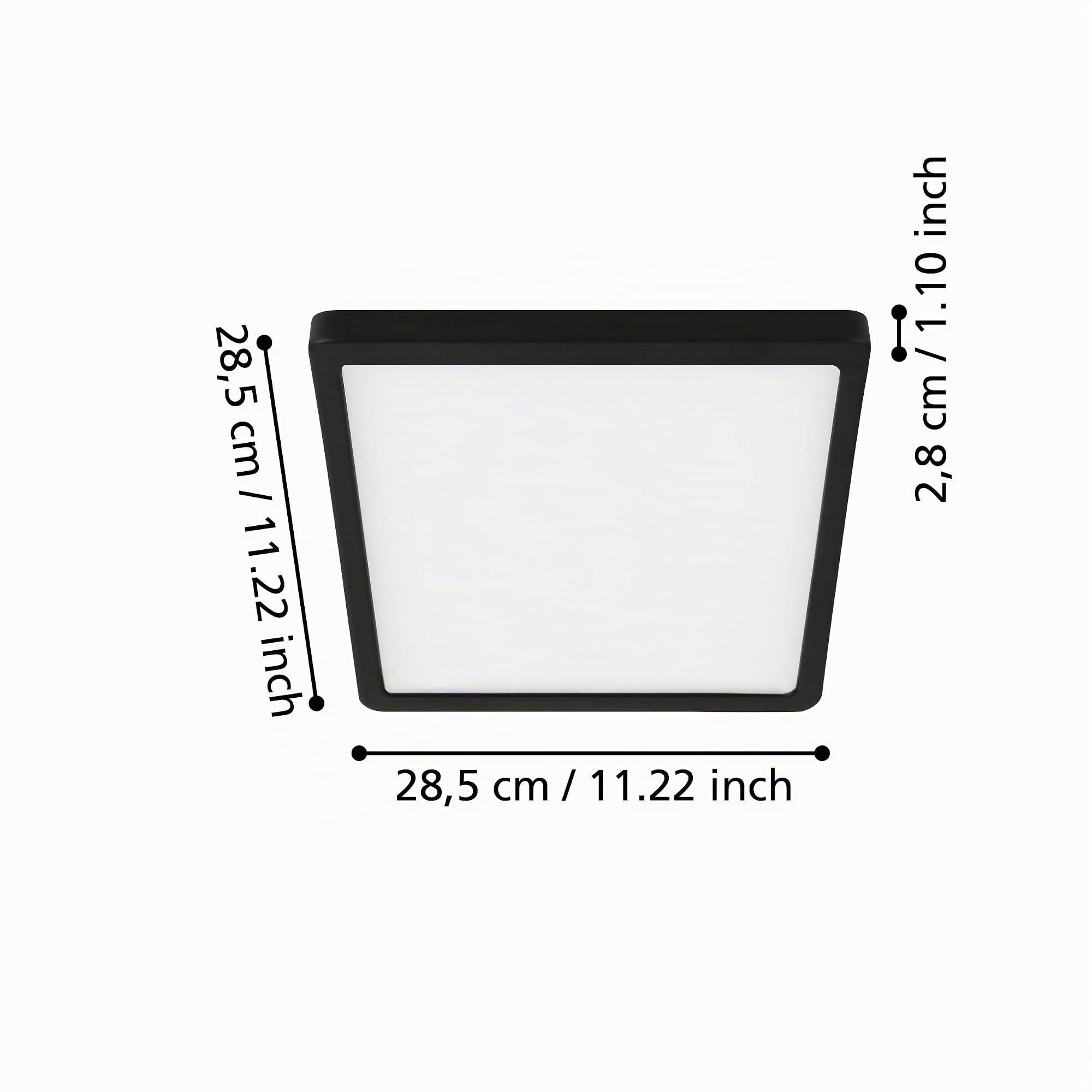 eglo-fueva-5-led-deckenleuchte-rund-28-5-cm-bad-deckenlampe-ip44-in-schwarz-wei image 6