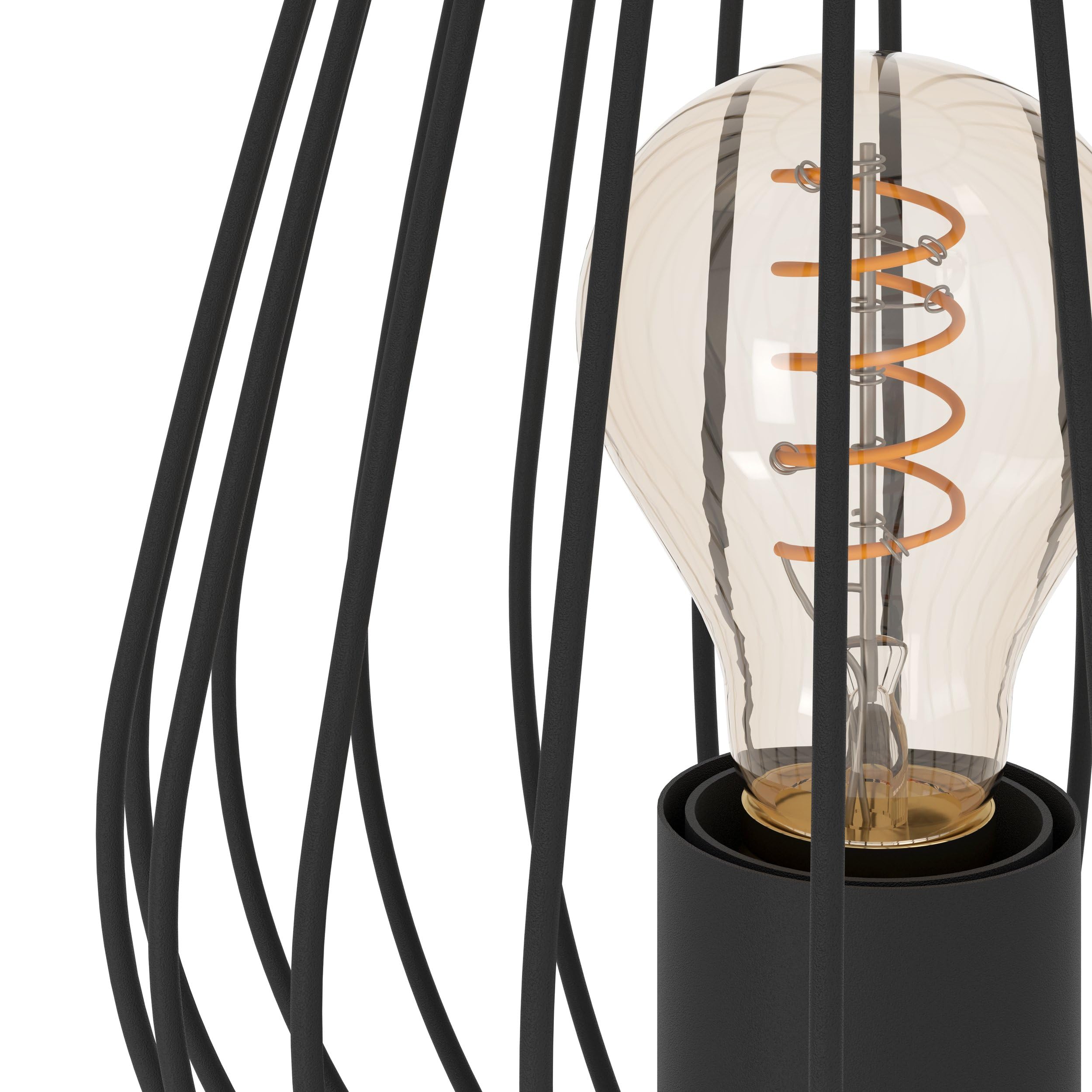 eglo-newtown-tischlampe-vintage-schwarz-e27 image 5