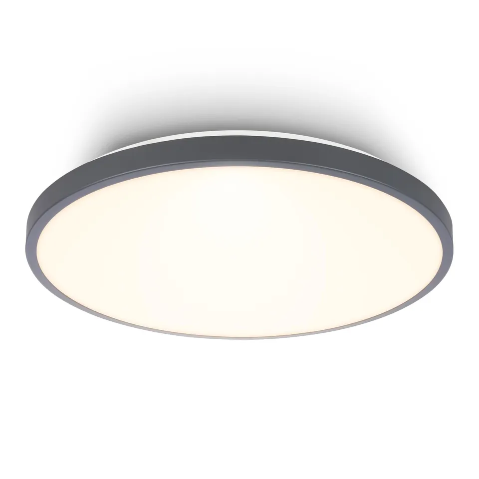 briloner-led-deckenlampe-17-5w-2400lm-warmwei-mit-dekorblende-33x6-cm-anthrazit image 1