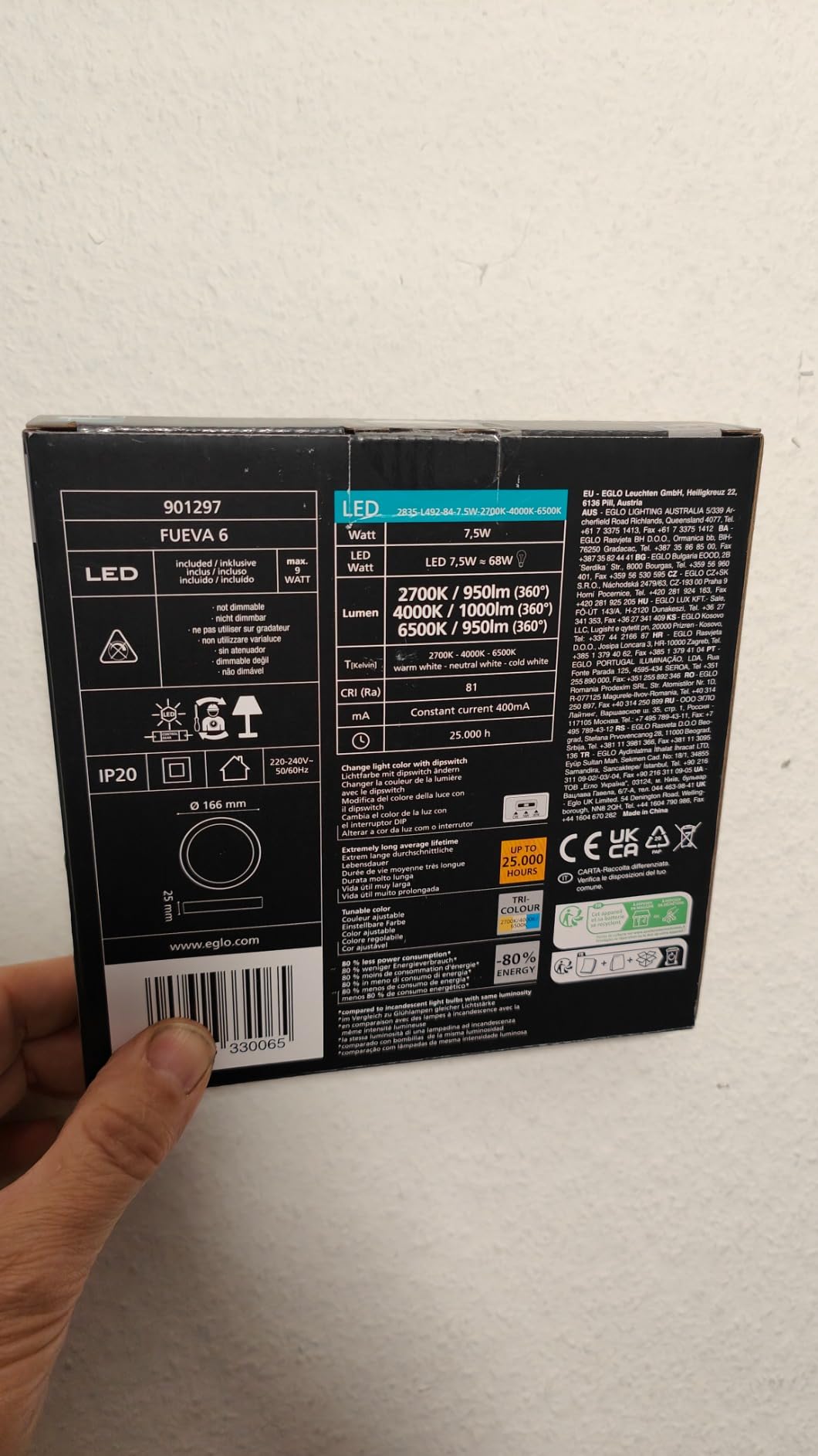 Praktische Lichtfarbenumstellung