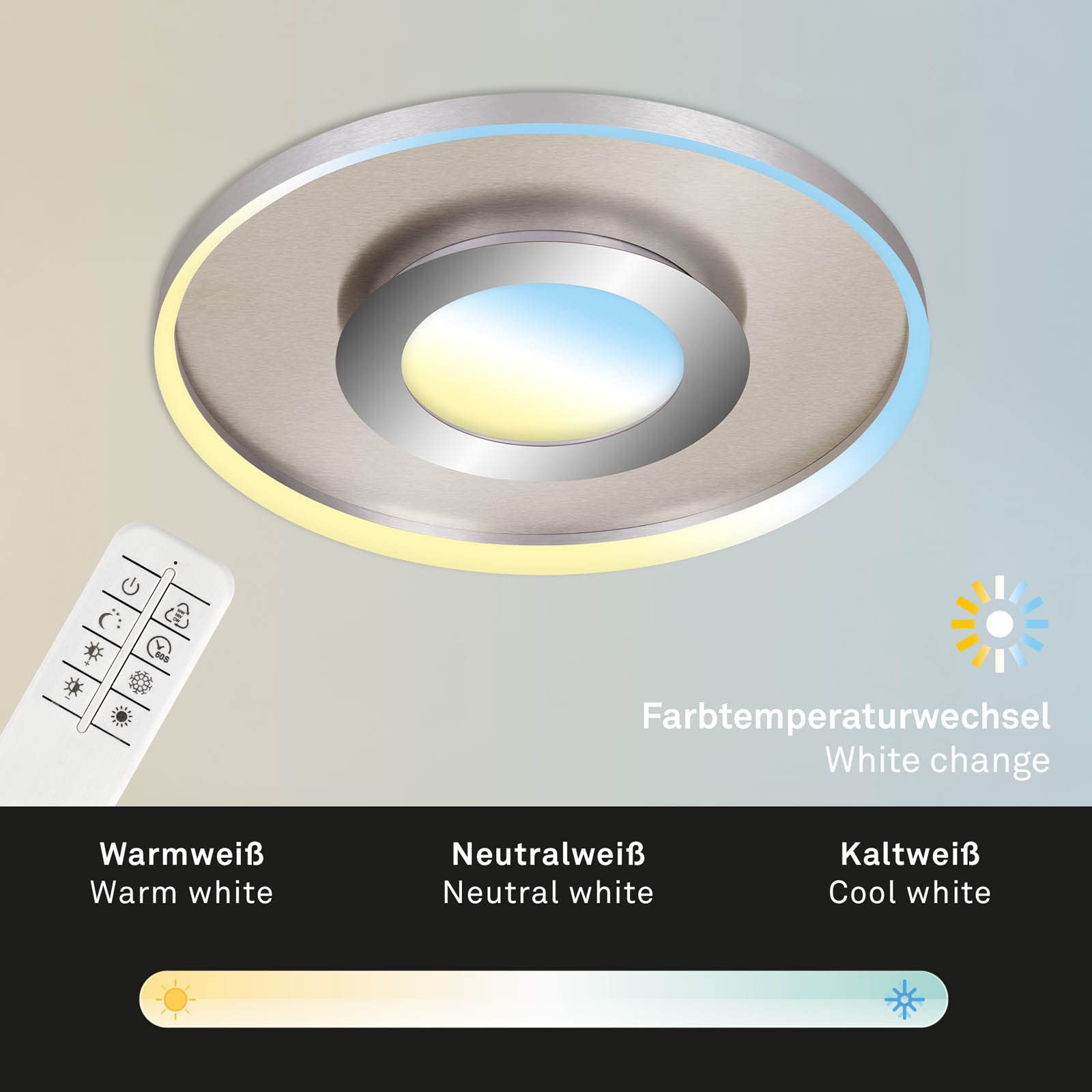 briloner-led-deckenlampe-mit-fernbedienung-49-5-cm-matt-nickel image 2