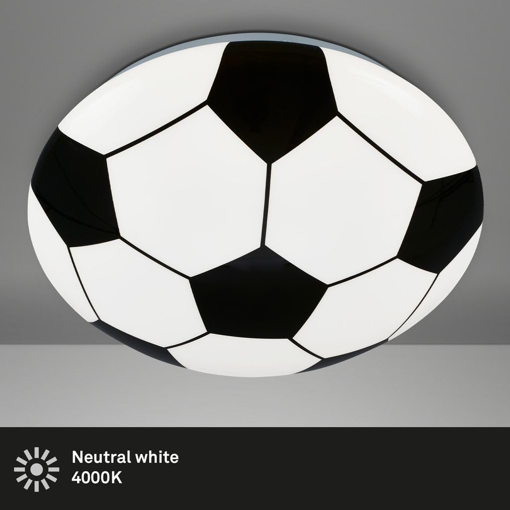 briloner-led-deckenlampe-fussballmotiv-12-watt-1300-lumen-4000k-27-5-x-6-5-cm-sc image 2