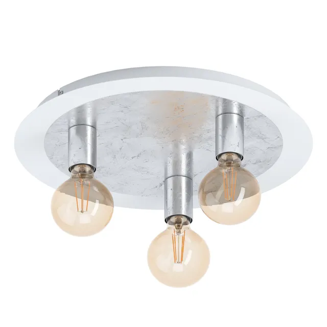 eglo-passano-led-deckenlampe-3-flammig-vintage-wei-silber-45-cm image 1
