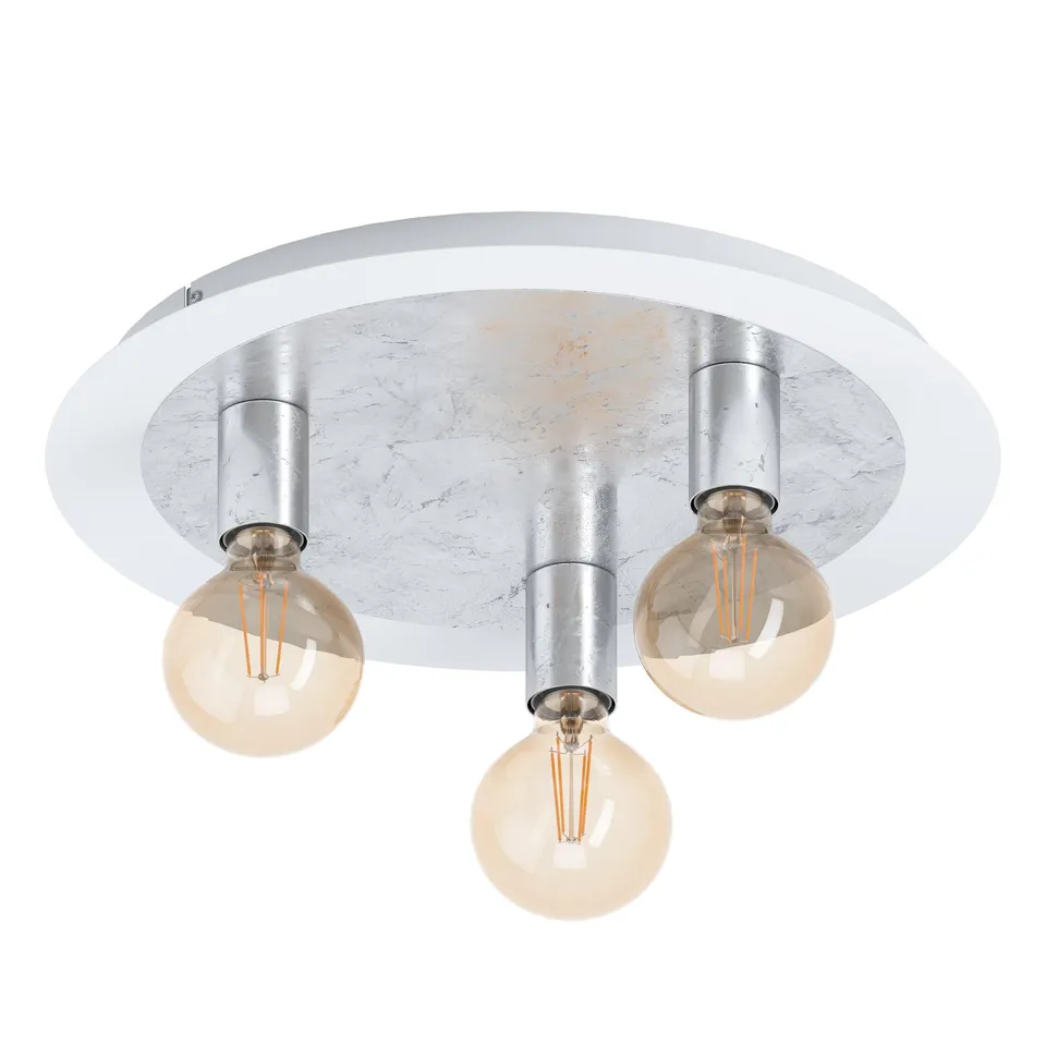 eglo-passano-led-deckenlampe-3-flammig-vintage-wei-silber-45-cm image 1