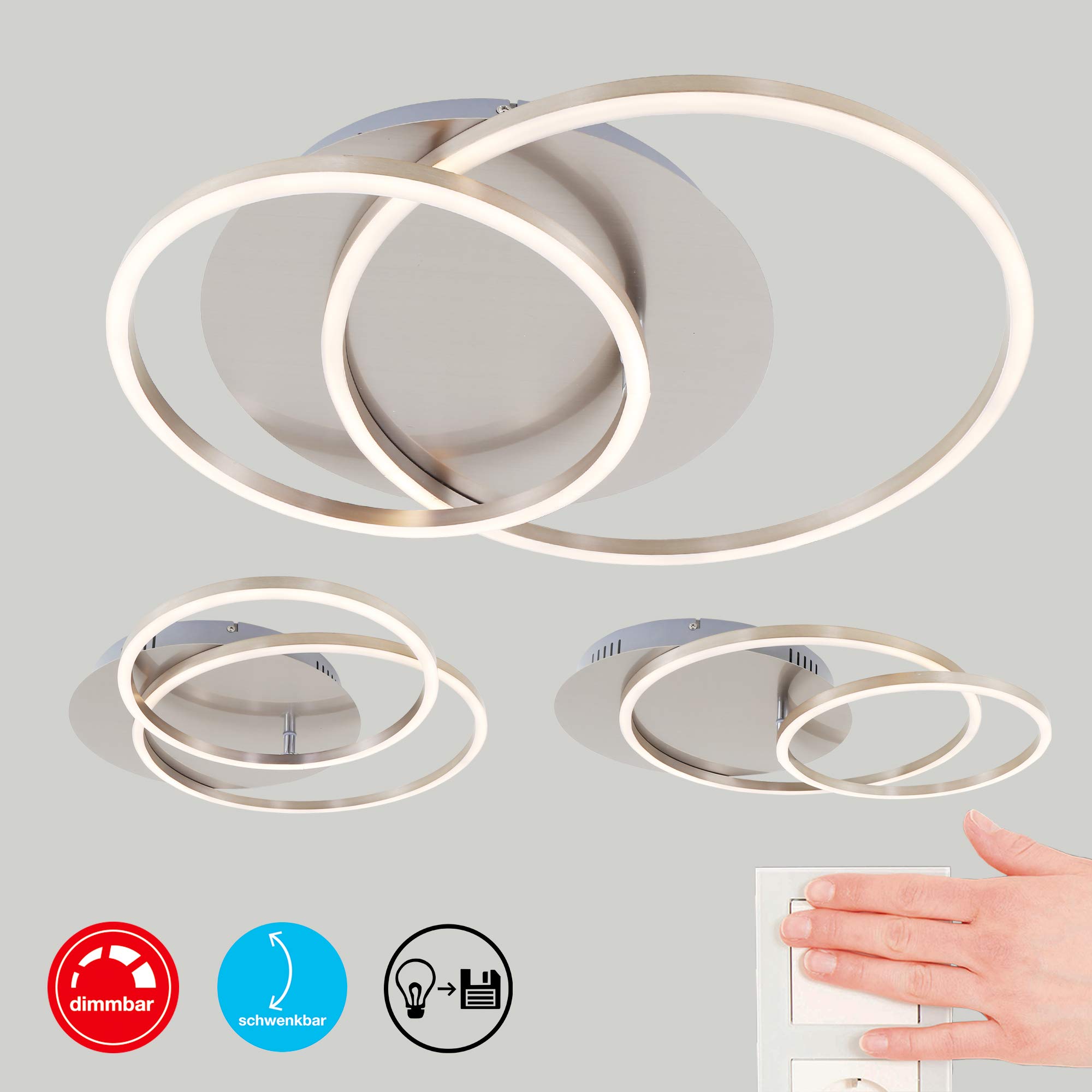 briloner-led-deckenleuchte-dimmbar-3200-lm-memoryfunktion-drehbar-matt-nickel-30 image 2