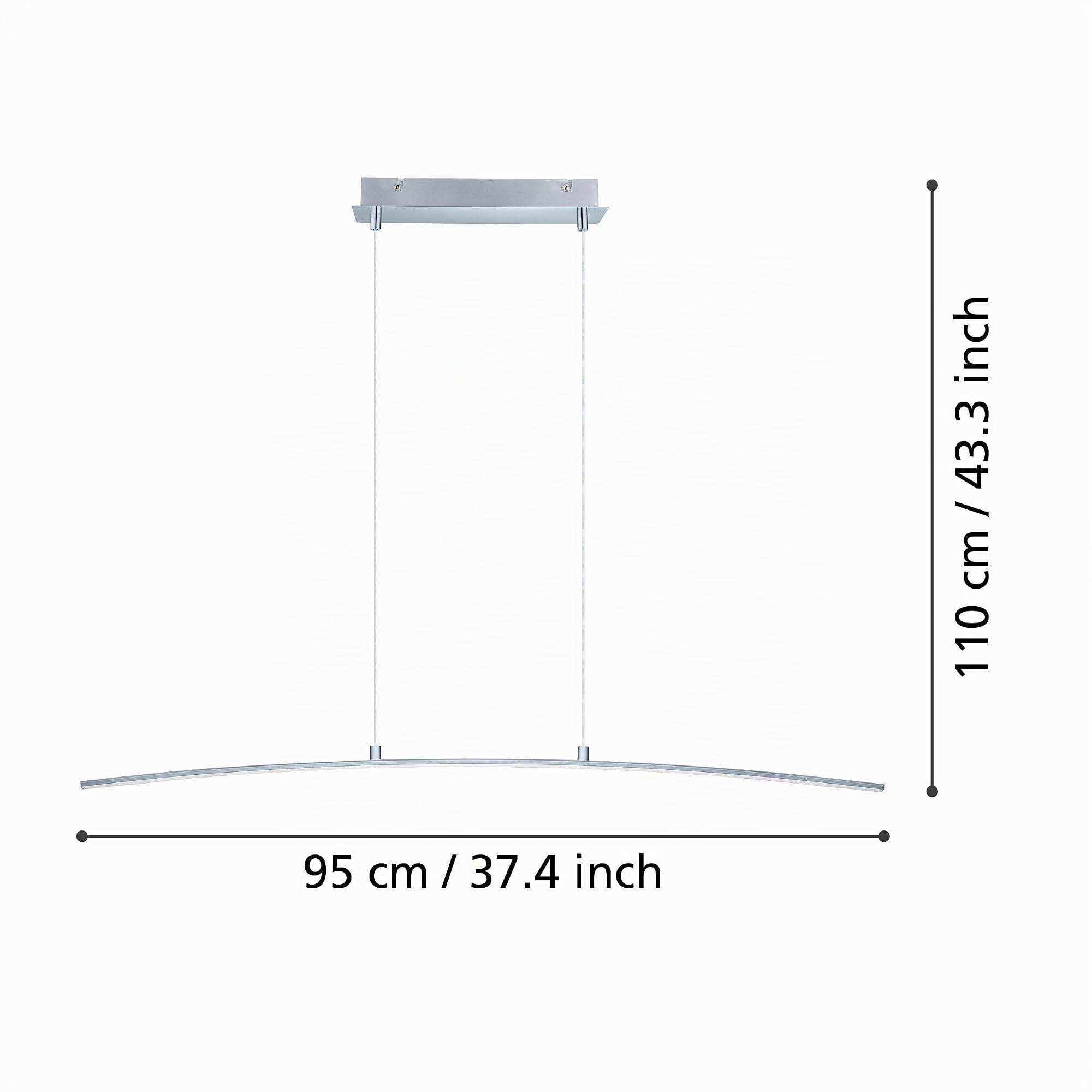 eglo-pendellampe-lasana-1-flammig-led-14w-1400lm-chrom-wei-90cm image 6